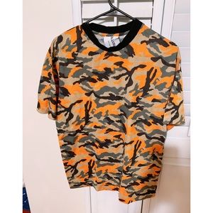 COLLUSION unisex camo t-shirt